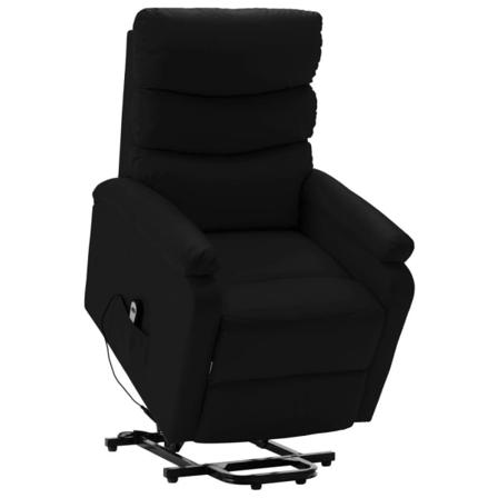 Vidaxl Reclinerfåtölj Med Uppresningshjälp Svart Konstläder Svart