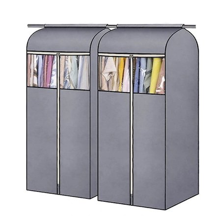 [CA] 51' Hengende Klesposer for Oppbevaring i Garderobe, Helt Tett 55.8CM*54.6*130CM
