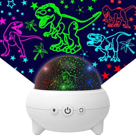 Leksaker för pojkar 2-8 år, 2 i 1 Ocean Projektor Dinosaurie Nattlampa