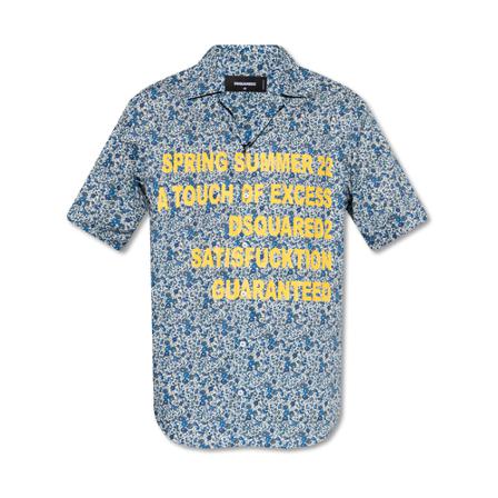 Dsquared2 - Skjortor - Blå - Herr - Storlek: S, Herr, Storlek: S
