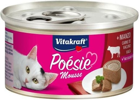 Vitakraft Poesie Mousse Gusto Manzo Cibo Umido Gatti Adulti