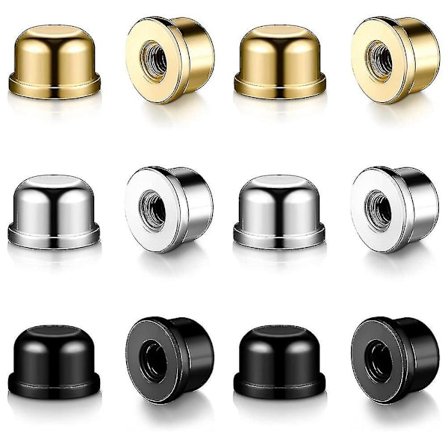 12 st Lampkupoler 1/4-27 Gänga Topp 1/2 Tum Kappar Tappade Knoppar