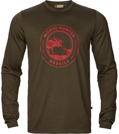 Härkila M's Game Long-Sleeved T-Shirt Willow Green Moose