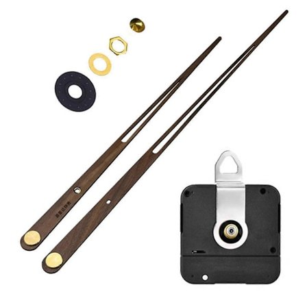 Högvridmoment 31mm Lång Axel Quartz Klocka Urverk Mekanism med Långa Visare DIY Reparationskit [BR]