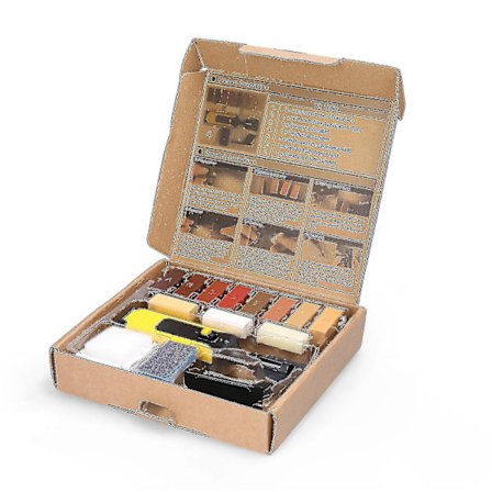 Hemhushållslaminat Reparationssats Golvreparationssats Diy Multifunktionell Träskiv Reparationssats Verktygssats Trägolv Repor Reparation Verktyg Ki