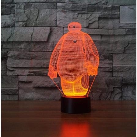 Baymax 3D 16-v rinen LED-y valo lapsille, USB-p yt lamppu, vauvan nukkumisvalo, kaukos din
