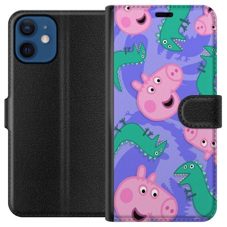 Kompatibelt Plånboksfodral till Apple Apple iPhone 12 Greta Gris