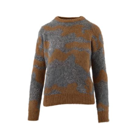 Liu Jo, Round-neck Knitwear Bruin, Dames, Maat:S