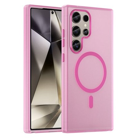 Samsung Galaxy S23 Ultra -kotelo MagSafe Slim Matt Pink