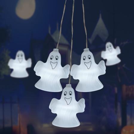 Haamulampunauha, Halloweenin söpö koriste 20 LED-haamulla