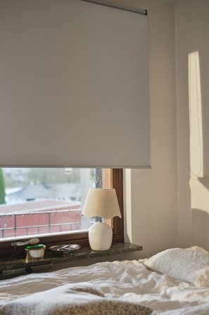 Jotex - Mørkleggende Rullegardin - Høyde 165 Cm Hvit - NIKA - Kjøp Mørkleggingsgardiner hos Jotex