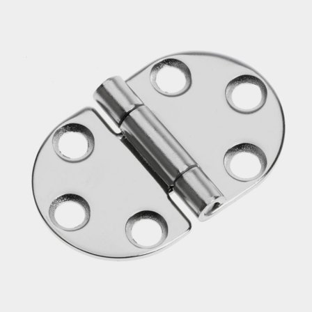 Dobradiça de escotilha Roca, 47 x 30 mm, aço inoxidável resistente a ácidos (AISI 316)