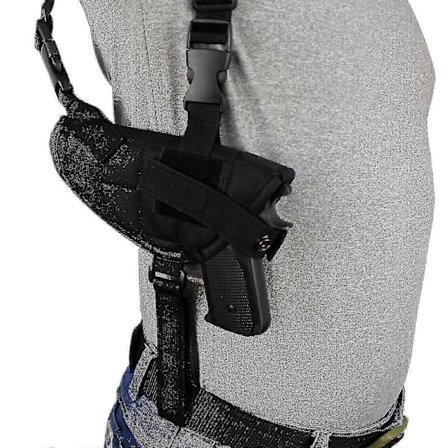 Taktisk Håndvåpen Skulderholster Svart Under Arm Dobbel Myk Pistolholster-Yvan