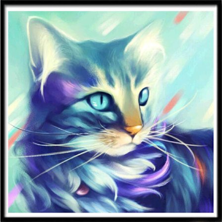 5D DIY diamond painting - Kat