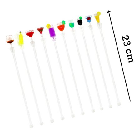 10 cocktail-sekoitinta 23 cm | sekoitustikku