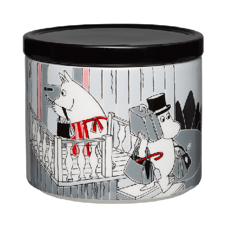 Arabia Muminburk med lock, 70 cl Köksförvaring