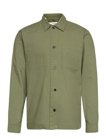 Slhlooseluka Overshirt Ls M Green Selected Homme