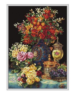 Broderikit Billede Classic Flowers - Needleart World