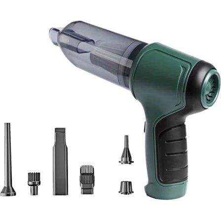 Langaton autonimuri, 9000Pa tehokas kädessä pidettävä imuri 20-30 minuutin pitkällä käyttöajalla, ladattava kannettava autonimuri autoon, kotiin, 