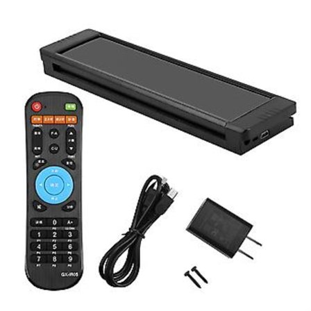 1 stk. LED-display Programmerbar Intervalltimer Veggklokke med Fjernkontroll for Gym Fitness Trening