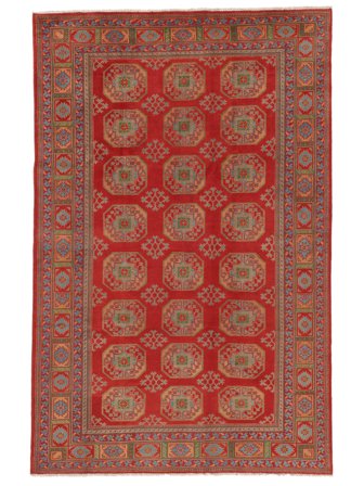 Médaillon Afghan Fine Colour Tapis 197X306 Laine