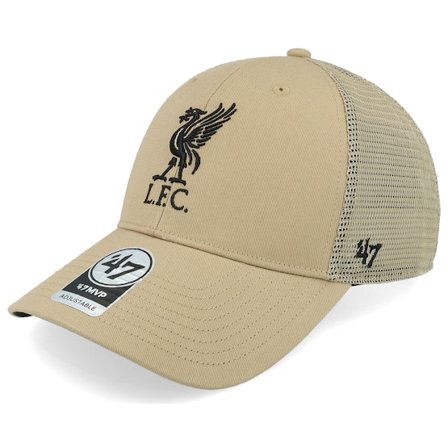 47 Brand - Football Beige trucker Cap - Liverpool Fc Epl Branson Mvp Khaki Trucker @ Hatstore