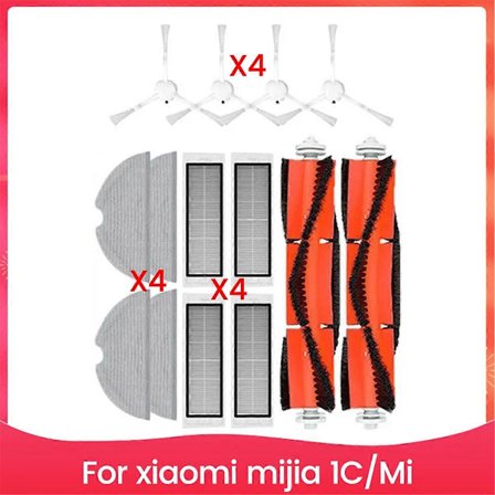 Ersättningsdelar för 1C, Mi Robot Vacuum-Mop SKV4093GL, SKV4073CN, F9- STYTJ01ZHM Dammsugarborste Fil