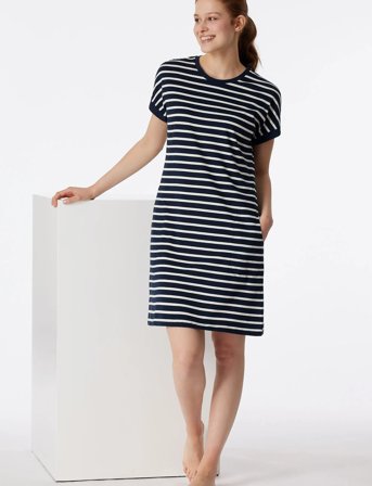 Schiesser Nightshirt - Navy - M