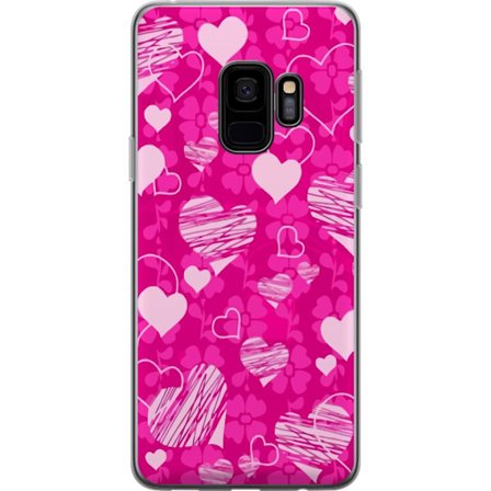 Kompatibel Mobilcover til Samsung Samsung Galaxy S9 PopHjerteMønster