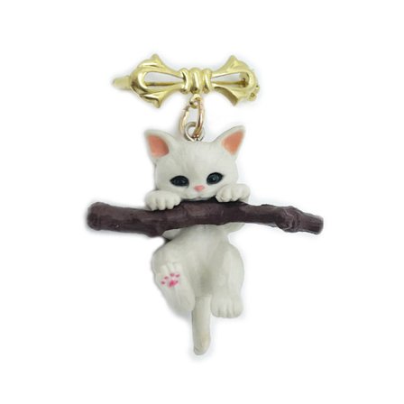 Praktisk och professionell söt djur katt brosch stygg katt med