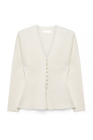 Alexia x NA-KD Strickjacke mit markierter Schulter - Stricktops - Offwhite - S