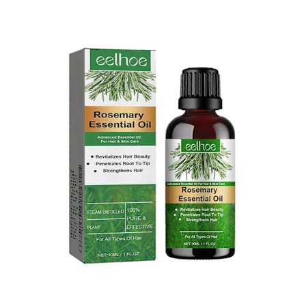 Eelhoe Rosmarin Eterisk Olja Förebygger Håravfall, Fräschar Upp, Ger Näring, Slätar Ut Håret, Förtjockar Håret Och Hårbottenvård Eterisk Olja