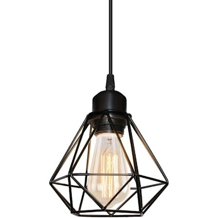 Vintage industriell hengelampe E27 taklampe designer metallbur Ø160mm takbelysning for stue kjøkken soverom