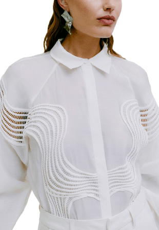 Copenhagen Muse CMMOLLY-SHIRT Skjortor Dam Vit L