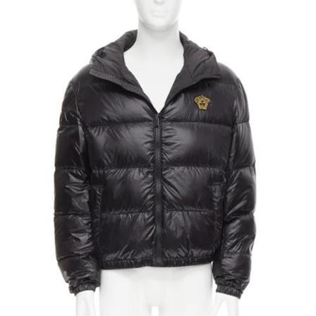 Versace Pre-owned Pre-owned Stof overtj Sort, Dame Vintage Jakker, Størrelse: L