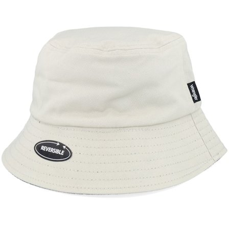 Wrangler - Beige bucket Cappello - Reversible Hat Natural/Navy Bucket @ Hatstore