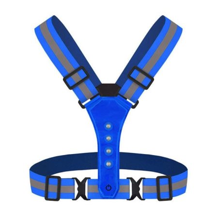 TG Refleksvest - LED-lys Blå