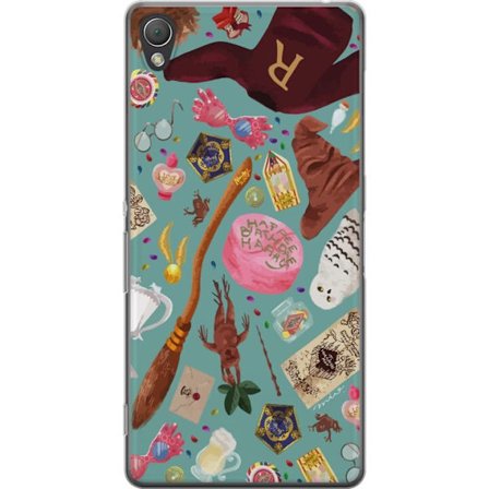 Yhteensopiva Puhelinkuori Sony Sony Xperia Z3 Maaginen kuvaus velhon sauva, hatun ja mielikuvituksellisten esineiden kanssa leikkisässä satumaisessa