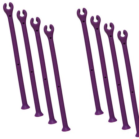 Diskmaskin Silikon Vinglashållare Set, 8 st, Lila