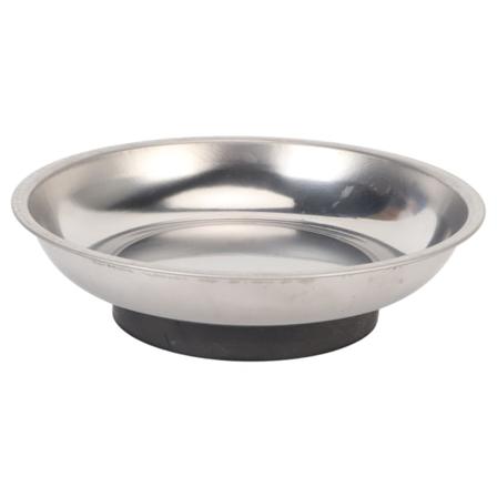 Magnetisk stiftskål rustfrit stål stærk magnet Bærbar stabil magnetisk nåleholder til syning af rund håndarbejde (4,3x1,2in)