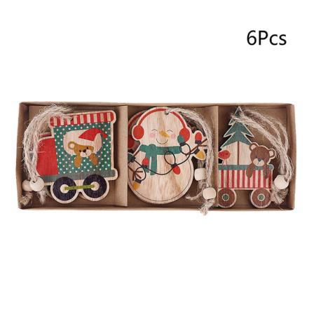 Julepynt i tre for barn - Håndverk for småbarn, tenåringer og voksne - Stil 2