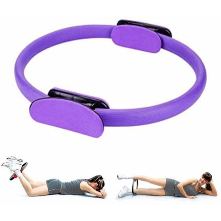 Pilates-rengas - Ensiluokkainen särkymätön taikakuntoiluympyrä reisien, vatsalihasten ja jalkojen kiinteyttämiseen, violetti