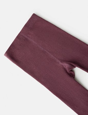 Mango Knitted Tights - Burgundy - 11-12