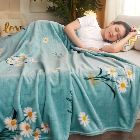 Mjuk komfortfilt Cover Dubbel användning flanell Lakan Plysch dubbelsidig sammet Winter Thermal Flower season 120*200cm