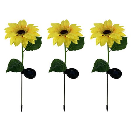 Solros utomhusljus sol trädgårdsdekoration trädgårdsstake, sol dekorativa lampor för trädgård, uteplats, veranda, bakgård