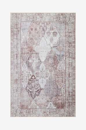 KM Home - Tvättbar matta Kashan - Natur - Lugg & ryamattor - 200X300 - Från Homeroom