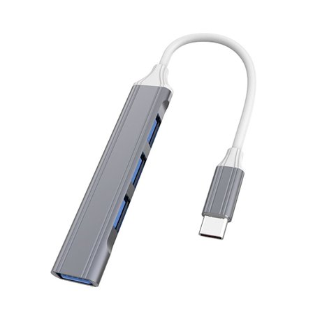USB C HUB 3.0 Type-C Dockstation 4 port Type-C Grey
