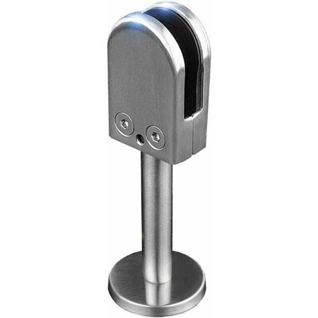 304 Rostfritt stål U-fäste för ramlösa glaspaneler (100 mm stång)