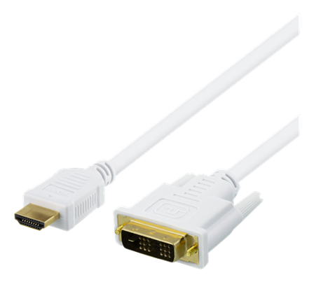 Deltaco HDMI-116AD - adapterkabel - HDMI / DVI - 7 m