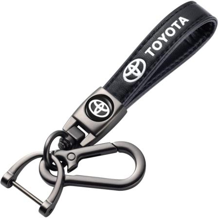Læder Bilnøgle Fob Bilnøglering med Logo, Tilbehør/Udskiftning til